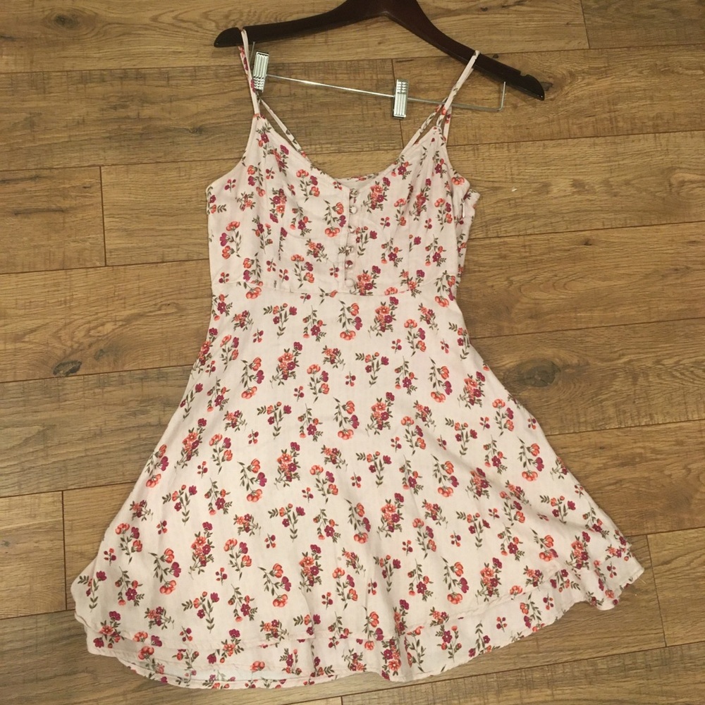Floral spaghetti-strap sundress